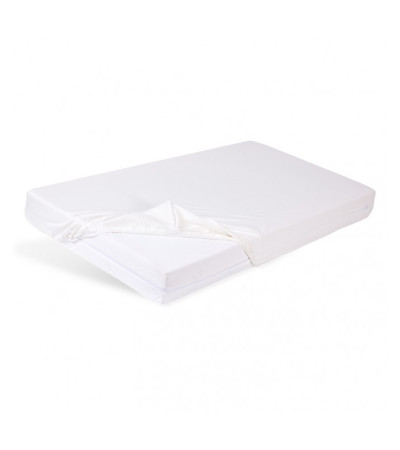 Prześcieradło nieprzemakalne i oddychające z gumką BAMBOO PAN MATERAC YOUNG 90x200 białe - OUTLET