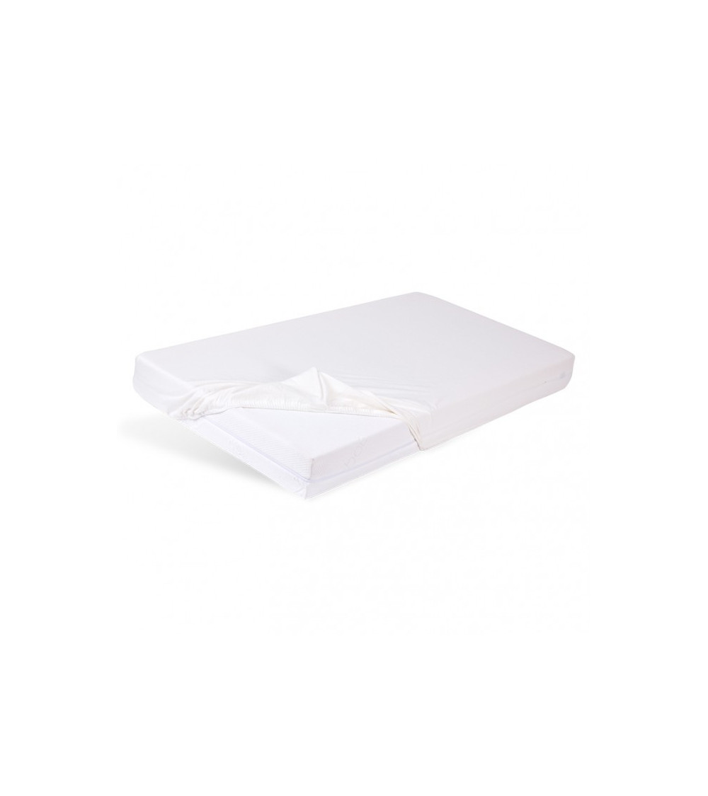 Prześcieradło nieprzemakalne i oddychające z gumką BAMBOO PAN MATERAC YOUNG 90x200 białe - OUTLET