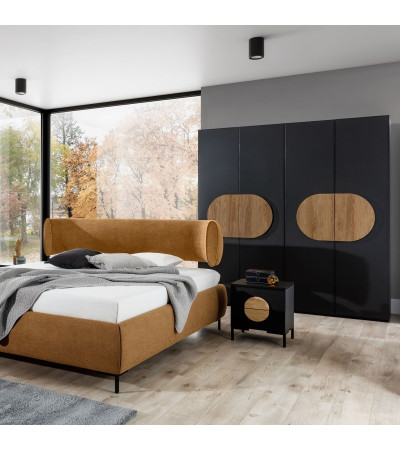 Szafa 2D z półkami i dwoma drążkami OVALO NEW ELEGANCE
