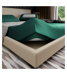 Prześcieradło satynowe PAN MATERAC 160x200 zielone - OUTLET