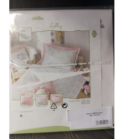 Pościel LORENA 80x80 bawełniana - OUTLET