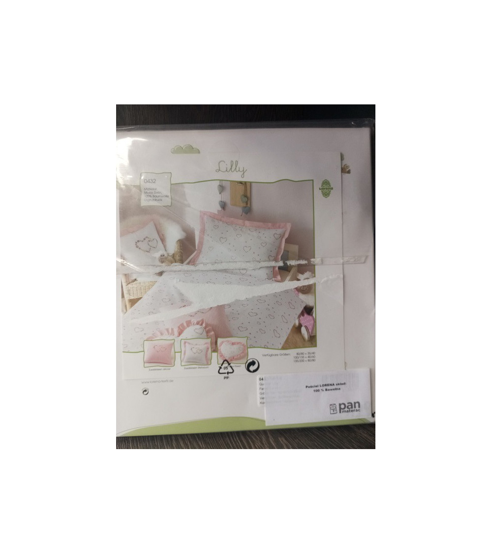 Pościel LORENA 80x80 bawełniana - OUTLET