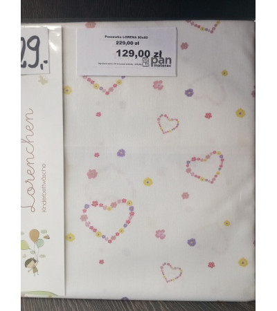 Pościel LORENA 80x80 bawełniana - OUTLET