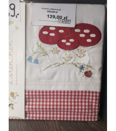 Pościel LORENA 80x80 bawełniana - OUTLET