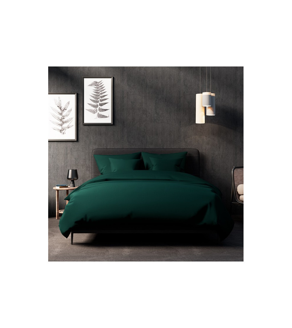 Pościel PAN MATERAC satyna bawełniana butelkowa zieleń 160x200 – OUTLET Pościel PAN MATERAC satyna bawełniana butelkowa zieleń 160x200 – OUTLET