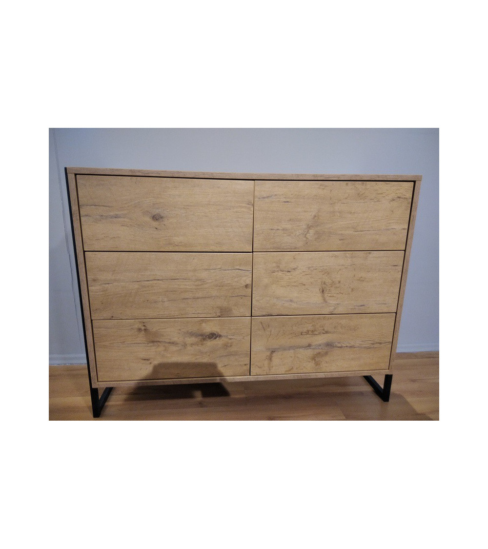 Komoda LOFT NEW ELEGANCE 110x84x42 - OUTLET Komoda LOFT NEW ELEGANCE 110x84x42 - OUTLET