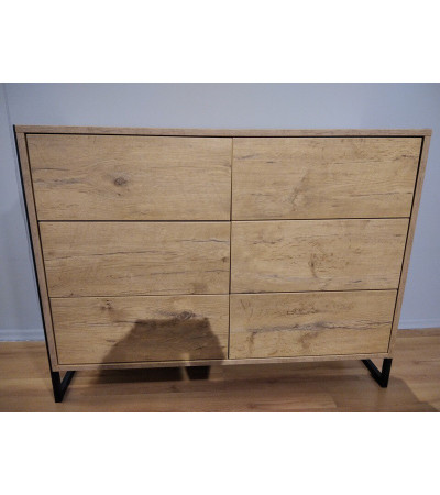 Komoda LOFT NEW ELEGANCE 110x84x42 - OUTLET