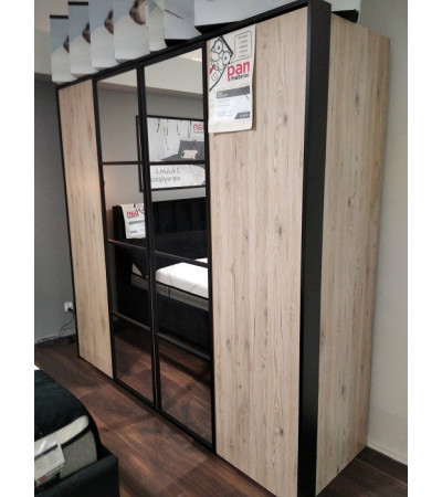 Szafa GLASS LOFT NEW ELEGANCE 214x207x63 - OUTLET