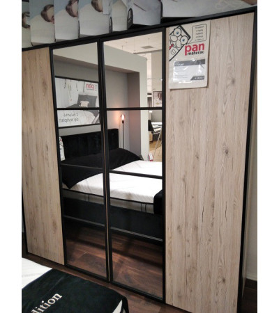 Szafa GLASS LOFT NEW ELEGANCE 214x207x63 - OUTLET