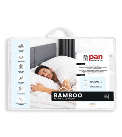 Opakowanie kołdry Bamboo Pan Materac
