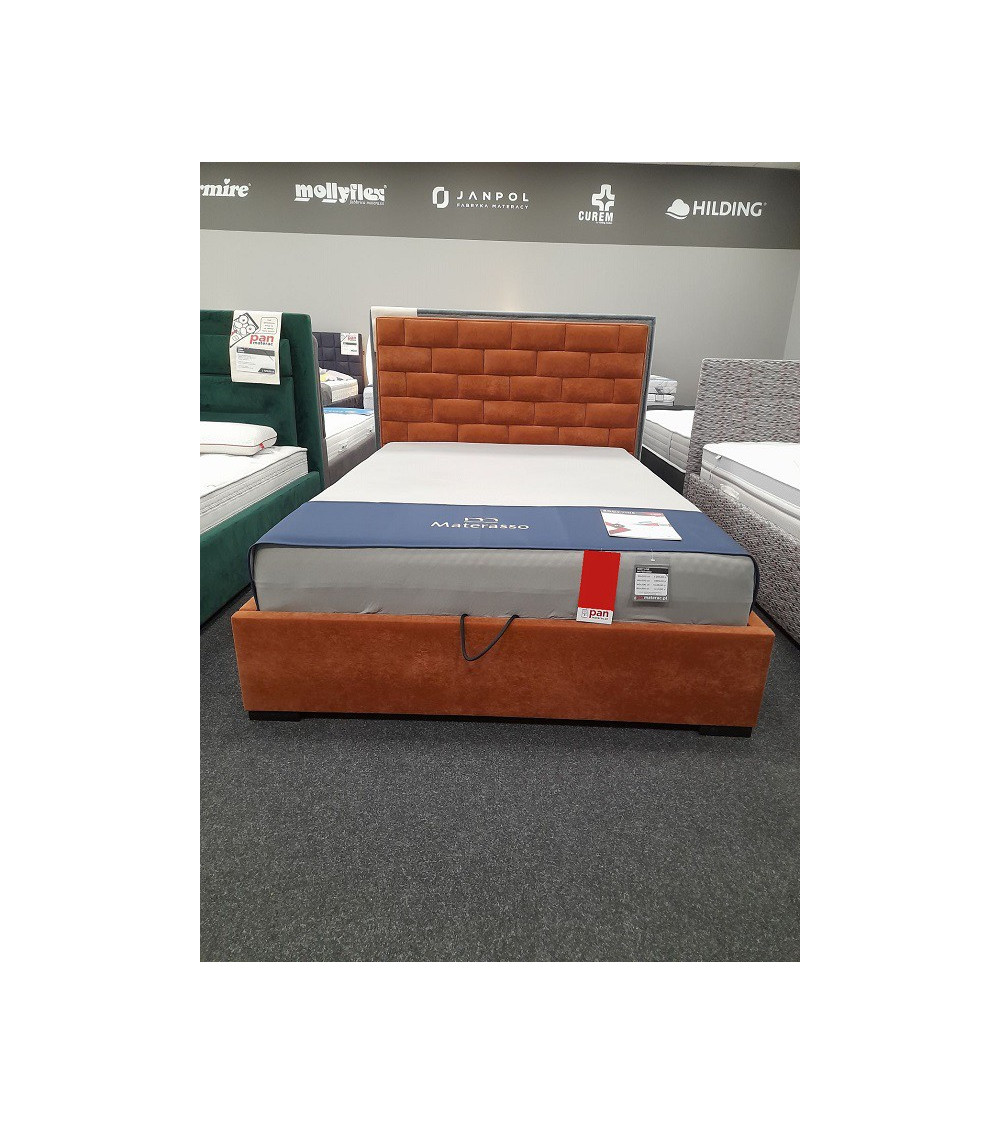 Łóżko BONARDA 1600 PAN MATERAC 140x200 tapicerowane - OUTLET Łóżko BONARDA 1600 PAN MATERAC 140x200 tapicerowane - OUTLET