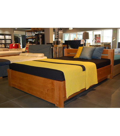 Łóżko LULEA PLUS EKODOM 160x200 drewniane - OUTLET