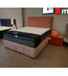 Rama kontynentalna z panelem BED DESIGN 160x200 tapicerowana - OUTLET