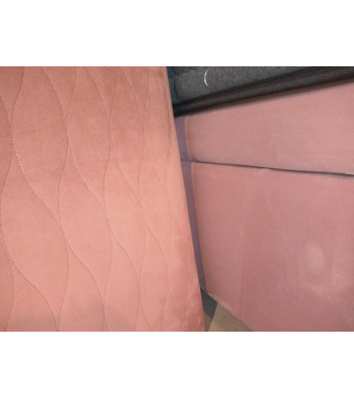 Rama kontynentalna z panelem BED DESIGN 160x200 tapicerowana - OUTLET